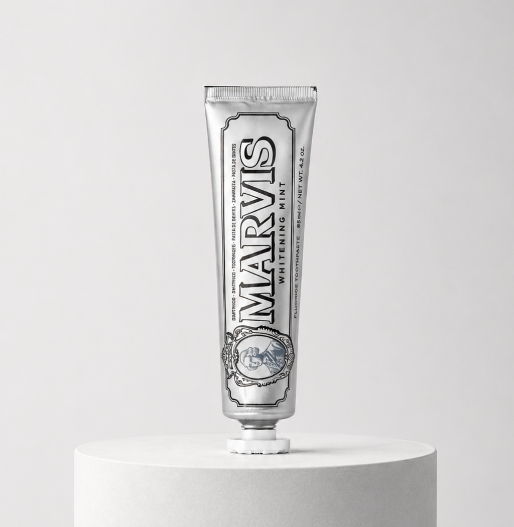 Marvis Whitening Mint toothpaste tube